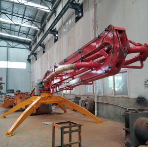 Pompa per Calcestruzzo Diesel ad Alta Stabilità HGR28 con Braccio di Pompaggio a Pavimento, Raggio Massimo di Pompaggio di 28,1m e Produttività di 15m³/h - Product Image 1