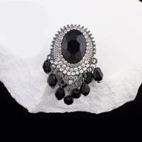 Perles Gothiques Crâne Alliage Strass Perles DIY Perle pour Stylo Porte-clés Collier Accessoires