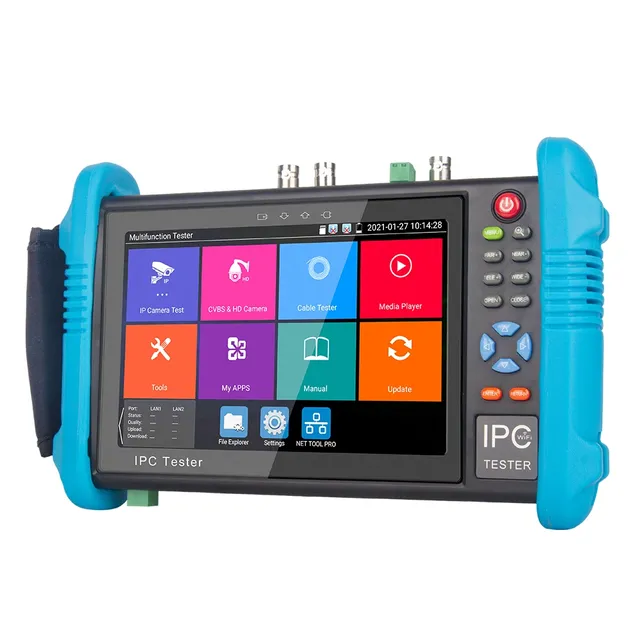 Multifunction CCTV Tester All in One NF-IPC716ADH 7 Inch Touch Screen 4K Camera Tester Monitor for TVI CVI