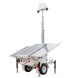 หอคอยไฟส่องสว่างเคลื่อนที่พลังงานแสงอาทิตย์ American Standard Monitoring Surveillance Trailer Tower SDE840-C รุ่น SDE840-C - Product Image 2