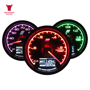 60Mm Tự Động Meter 7 Colour LED Kỹ Thuật Số Meter Boost Volt Hiển Thị Nước Nhiệt Độ Dầu Nhiên Liệu Áp Suất Dầu Rpm Chân Không Afr Đo - Product Image 1