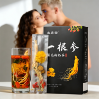 Thé aux fleurs de chrysanthème, ginseng et baies de goji OEM/ODM pour l'énergie et la fertilité des hommes, qualité supérieure, performance sexuelle, fait à la main