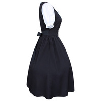 Déguisement de fête d'Halloween grande taille S-5XL, robe de serveuse de bière allemande, Dirndl bavarois pour l'Oktoberfest avec tablier