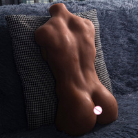 TPE Muskulöser Mann Realistische Lebensechte Torsopuppe für Erwachsene – Japanische Halbkörper Dildo Masturbationspuppe für Frauen