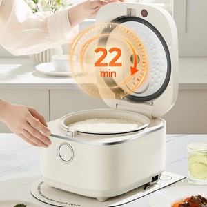 Cuisinière à riz Midea 4L, forme tambour, cuisson rapide, électrique, avec fonction de réservation, boîtier en plastique couleur Asaan - Product Image 1