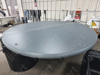 Couverture de piscine pliable pour réservoir de stockage 6ft 8ft 10ft Couverture de piscine gonflable ronde avec poignées