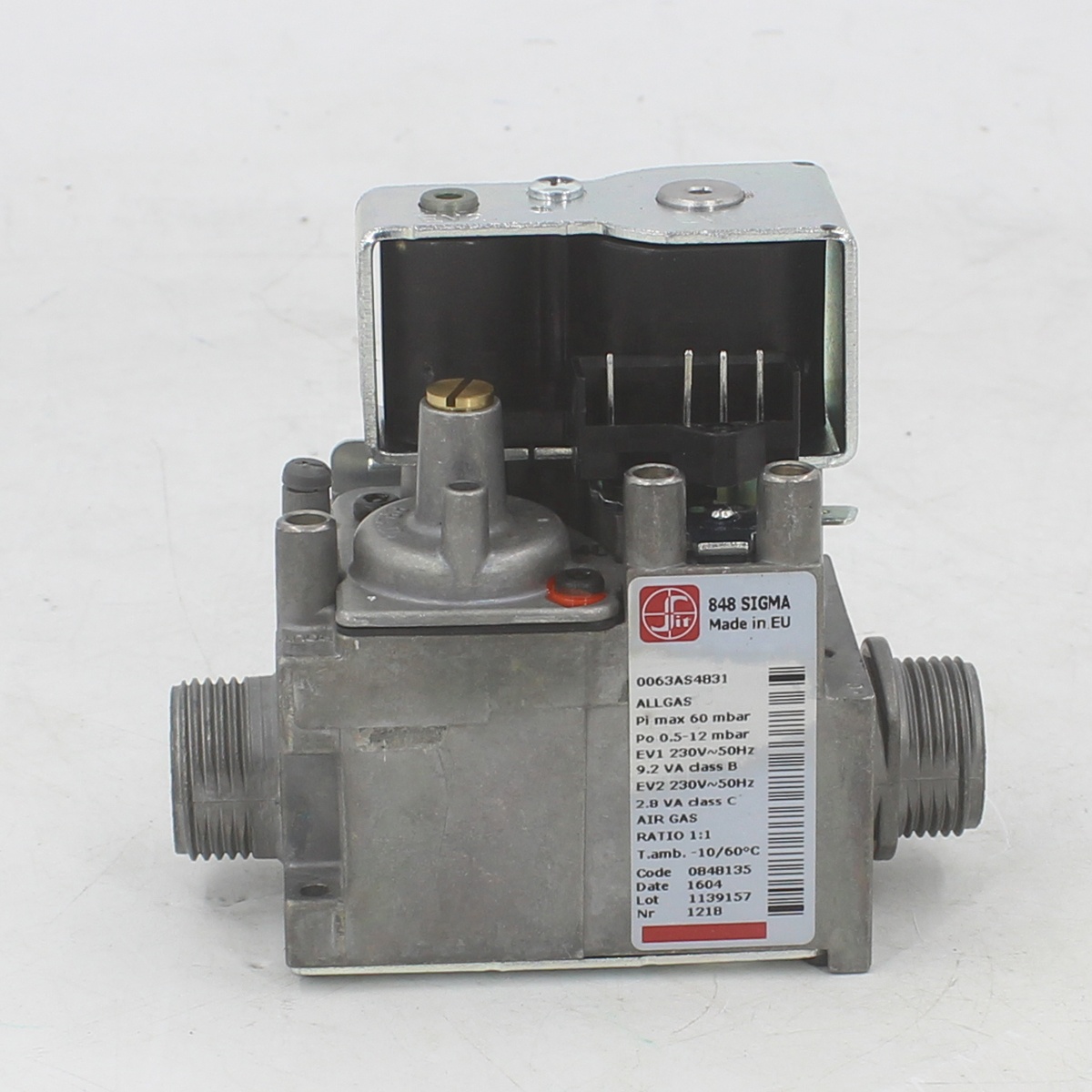 SIT 848 SIGMA Gas Valve Genuine Part for Natural Gas, 0.5-12mbar SIT 848 SIGMA Gas Valve Genuine Part for Natural Gas, 0.5-12mbar