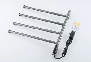 Sèche-serviettes à prix avantageux, porte-serviettes rotatif, sèche-serviettes électrique avec minuterie intégrée, porte-serviettes chauffants pour <span class=keywords><strong>salle</strong></span> <span class=keywords><strong>de</strong></span> <span class=keywords><strong>bain</strong></span> - Product Image 6