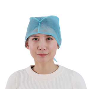 Gorros Quirúrgicos Desechables al por Mayor con Lazos, de Polipropileno No Tejido de 28g, Azules, para Médicos y Enfermeras de Hospital, con Banda de Amarre - Product Image 2
