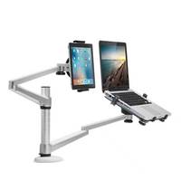 Goedkoopste Aluminium Legering Lazy Laptop Stand 10-15 Inch Notebook 9-10 Inch Tablet Stand Display Combinatie Hefrobotarm