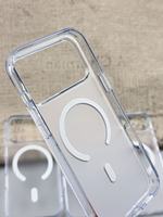 Coque antichoc magnétique transparente Heybingo pour iPhone 17 Pro Max/17/16/15/14 en acrylique+TPU+Bayer, anti-jaunissement et anti-chute