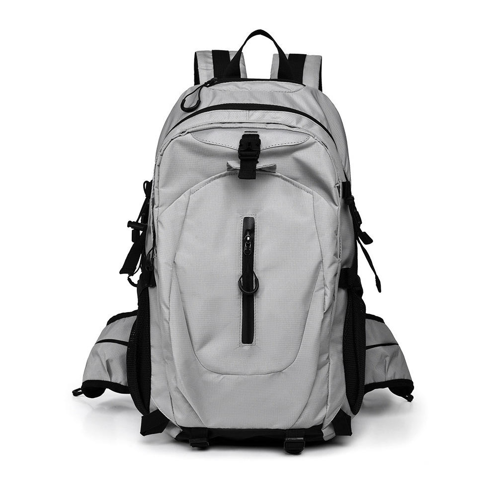 White and gray with black