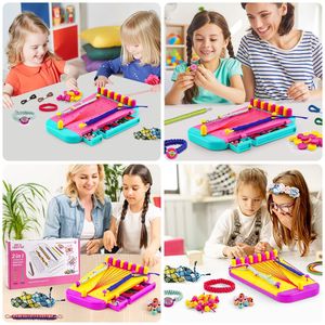 Kit de Tejido para Hacer Pulseras, Juego de Juguetes de Arte y Manualidades, Kit Educativo de Bricolaje para Hacer Pulseras de la Amistad para Niñas - Product Image 2