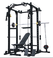 Rack de musculation commercial, machine Smith multifonctionnelle, équipement de gym multifonctionnel