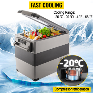 Refrigerador pequeño, caja fría, caja calentadora/45 L, refrigerador para coche, 12/24V (CC), 110-240V (CA), <span class=keywords><strong>Mini</strong></span> nevera, congelador, Coche - Product Image 2