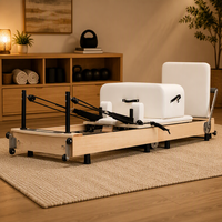 Machine de Pilates pliable en bois d'érable de qualité professionnelle avec rangement facile pour l'entraînement en studio