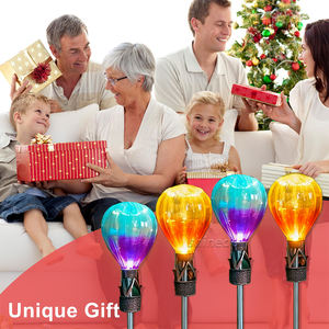 Lampu Taman Tenaga Surya Tahan Air untuk Jalur Luar Ruangan, Lampu Tiang Taman, Lampu LED Logam Dekoratif, Lentera Balon Udara Panas, Lampu Taman Tenaga Surya - Product Image 6