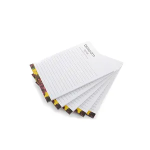 Custom logo printed listed notepad printing,50sheets A6 size things to do notebook