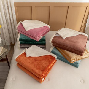 الجملة أزياء شيربا الفانيلا الصوف الدافئة الدافئة الدافئة الدافئة الدافئة رمي بطانية - Product Image 2