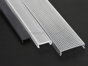 Tùy Chỉnh Rõ Ràng PC <span class=keywords><strong>PMMA</strong></span> Ép Đùn Chụp Đèn <span class=keywords><strong>LED</strong></span> Ánh Sáng Khuếch Tán Micro Pirsmatic Khuếch Tán Cho <span class=keywords><strong>LED</strong></span> Tuyến Tính Ánh Sáng - Product Image 4