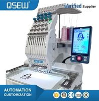 Machine à Broder Informatisée QS-0801, Tête Simple, pour Logos de T-shirts et Étiquettes
