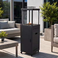 Brasero au propane multifonctionnel 850g/heure, nouveau chauffage de terrasse extérieur en acier avec allumage par impulsions pour camping, fêtes et jardin