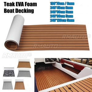 Self-Adhesive Foam Teak Decking <b>EVA</b> Foam Marine Flooring Faux Boat Decking Sheet Accessories Marine 600x2400x5mm - Product Image 1