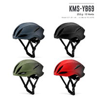 Casque de vélo adulte KMS-YB69, en PC+EPS moulé, léger (253g), 15 aérations, réglable de 57 à 61 cm, pour VTT et vélo de route