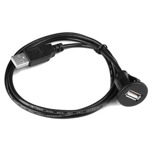 Evrensel Otomatik usb uzatma kablosu Dashboard Gömme Montaj Araba Radyo Stereo Android Wince Kafa Ünitesi DVD CD Medya Oynatıcı 3 Ayak - Product Image 2