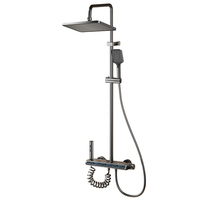 Meilleure vente en stock : Ensemble de douche thermostatique à touches piano, 4 modes, 4 sorties, jet doux, chromé – Le favori d'Europe et d'Amérique