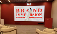 Écran LED à pas fin pour affichage vidéo intérieur, écran LED commercial pour salle de conférence, fabricant