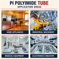Tube capillaire en polyimide de micro-diamètre, à paroi mince, résistant à la chaleur, isolation électrique pour capteurs et dispositifs médicaux