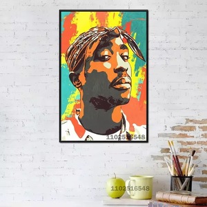 <span class=keywords><strong>2PAC</strong></span> mode Hip Hop musique affiches et impressions toile peinture mur Art photos pour la décoration de la maison - Product Image 4
