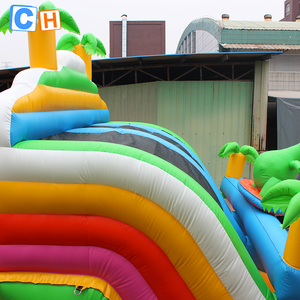 Thương mại khổng lồ <span class=keywords><strong>Inflatable</strong></span> leo tường nổi trượt nước - Product Image 5