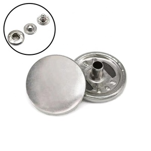 Prezzo di fabbrica placcatura piatta in lega di zinco in metallo pulsante personalizzato con Logo premere pulsante a pressione chiusura rotonda per piumini - Product Image 6