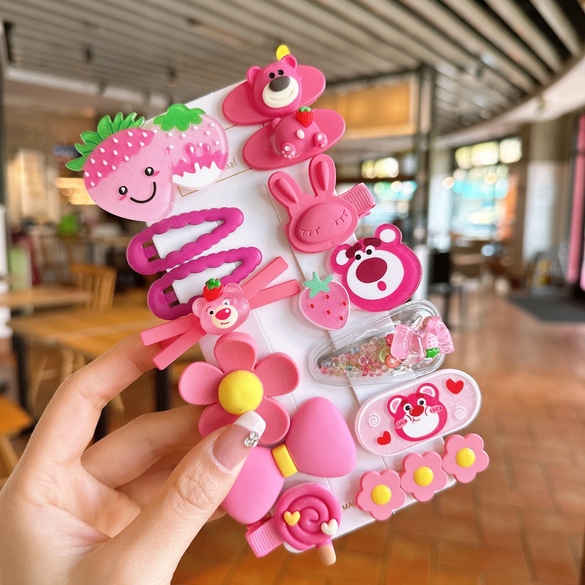 2 Strawberry Bear Fourteen - piece Set