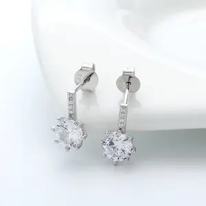 RINNTIN SE109 Bijoux High Quality 925 Sterling Silver Earring Studs