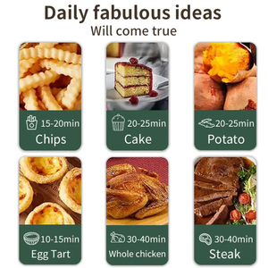 Friggitrice ad aria Touch-screen 4L elettrodomestici da cucina <span class=keywords><strong>Smart</strong></span> friggitrici ad aria con finestra visiva elettrodomestici intelligenti senza olio - Product Image 6