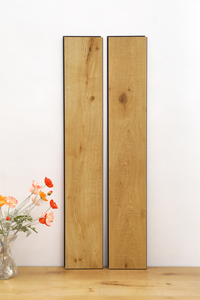 Plancher en chêne blanc composite PVC et bois, tailles personnalisables (9-12 pouces), qualité E1, installation par clipsage sans formaldéhyde - Product Image 2