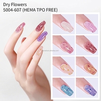NOUVEAU 2026 HEMA&TPO Free Dry Flowers Extended Gel UV LED pour Extension d'Ongles