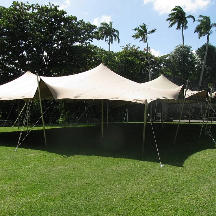 テント/日よけ/キャンプ/屋外の結婚式/会議用のPVCコーティングされたUESを備えた防水性の強いストレッチ生地