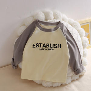 Ropa Interior Térmica de Poliéster para <span class=keywords><strong>Niños</strong></span> y Niñas, Camisetas de Manga Larga para Otoño/Invierno, Ropa Interior Informal de Color Sólido - Product Image 4
