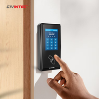 Wiegand NFC Blue Tooth Mobile Password Unlocking Device OSDP RS485 Access Control Reader with Touch Screen Display