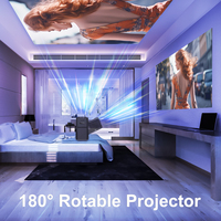 Proyector Inteligente HY 320 8K Quad Core Android 11 5G WIFI LED Vídeo 4K Full HD 1080P Mini Proyector de Cine en Casa 8K