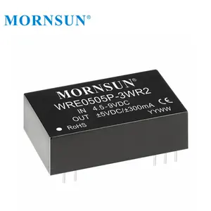 Mornsun WRE1209P-3WR2デュアル出力30W信頼性の高い鉄道9v12v 15v 18vDCから9vDCバックコンバーター電源