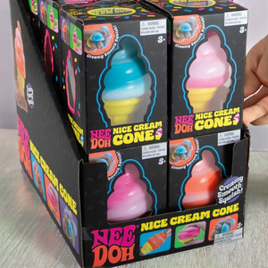 Nouvel ensemble de jouets en peluche EVA réalistes en forme de cône de crème glacée avec fonction de rebond lent, boîte mystère unisexe, à partir de 5 ans - Product Image 2