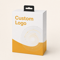 Caja de Empaque para Auriculares con Impresión Personalizada, Caja de Regalo de Cartón Magnético Rígido y Plegable para Auriculares y Electrónicos