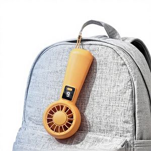 Ventilador de Escritorio Mini Turbo Silencioso Portátil 2026 con Carga USB, Pantalla Digital, para Colgar en el Cuello, de ABS, con Logotipo Personalizado - Product Image 1