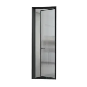 High Quality Custom Home Exterior Aluminum Glass Automatic Door Modern Bedroom Casement Door