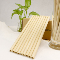 Pailles en bambou 100% naturelles recyclables, écologiques, 8 mm, 12 mm, 16 mm, vertes, longues, réutilisables